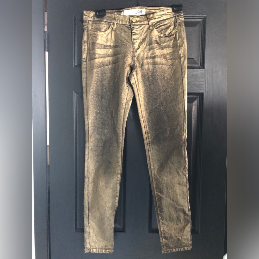 Women’s JOE FRESH Metallic Gold Skinny Pants
Slim
Size 4